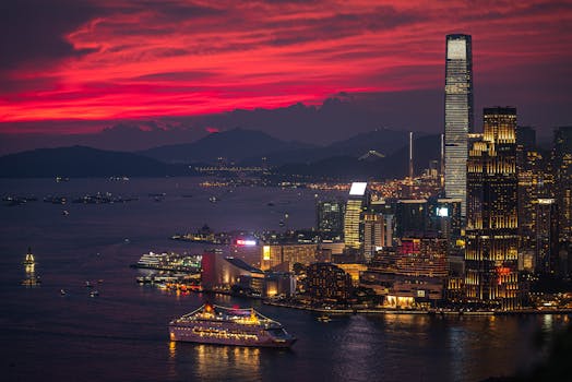 Lights Over the Harbour Regent Hong Kong