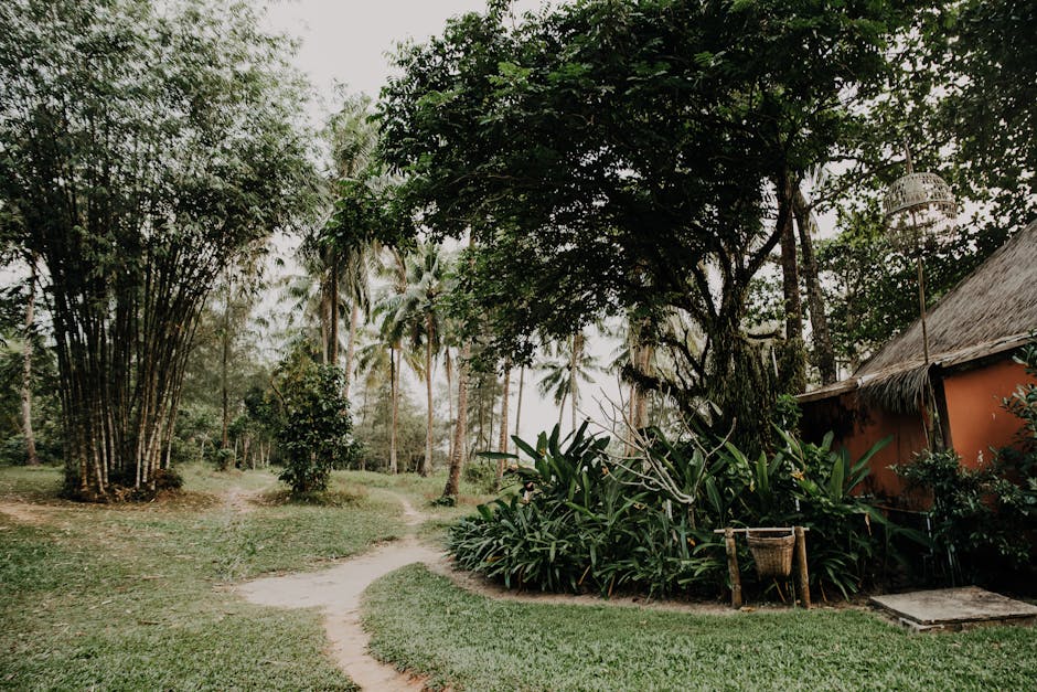 Bali Jungle Hotels With Bamboo Paths and Fire Walls